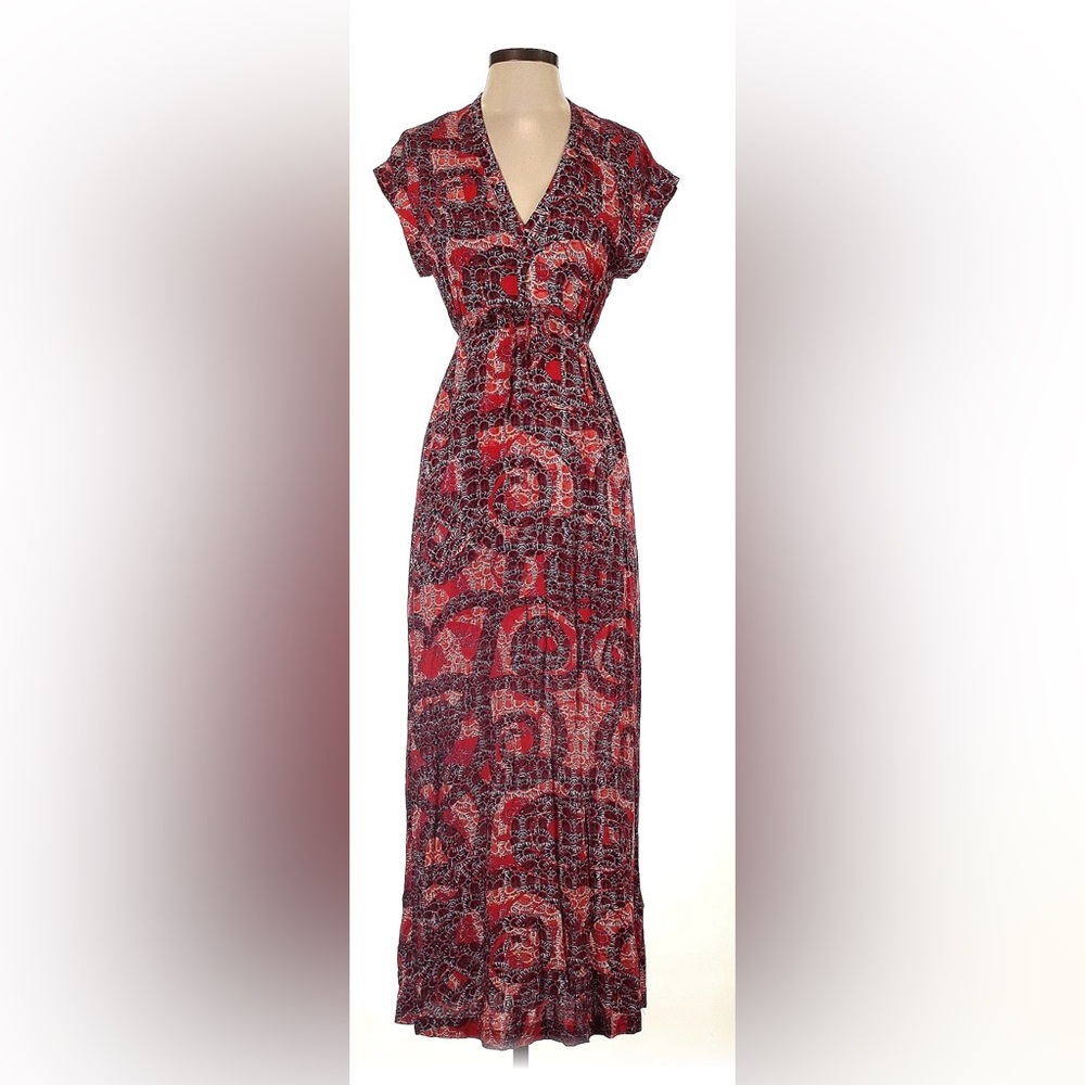 H&M Burgundy Maxi Dress size 14 - Picture 1 of 6